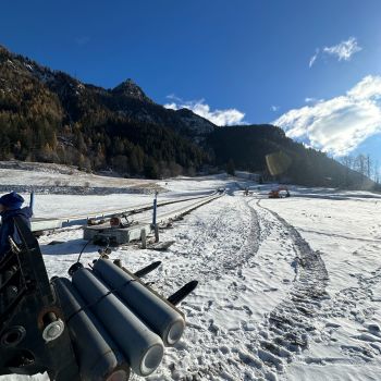 Gressoney (AO) &ndash; impianto sciistico - intervento di ricerca perdite acqua su 1 chilometro circa - impianto d&rsquo;innevamento.